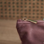 Personalised Zodiac Medium Pink Velvet Bag