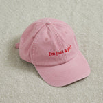 Personalised Pink Slogan Cap