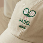 Personalised Women's Ecru Padel Cap