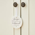 Personalised Will You Be My Bridesmaid? Cursive Decoration