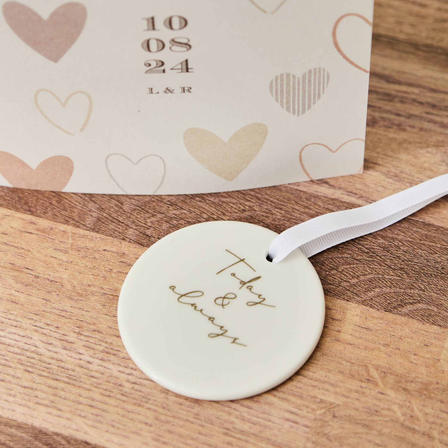 Personalised Today and Always Ceramic Decoration