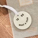 Personalised What a Year Smile Ceramic Decoration