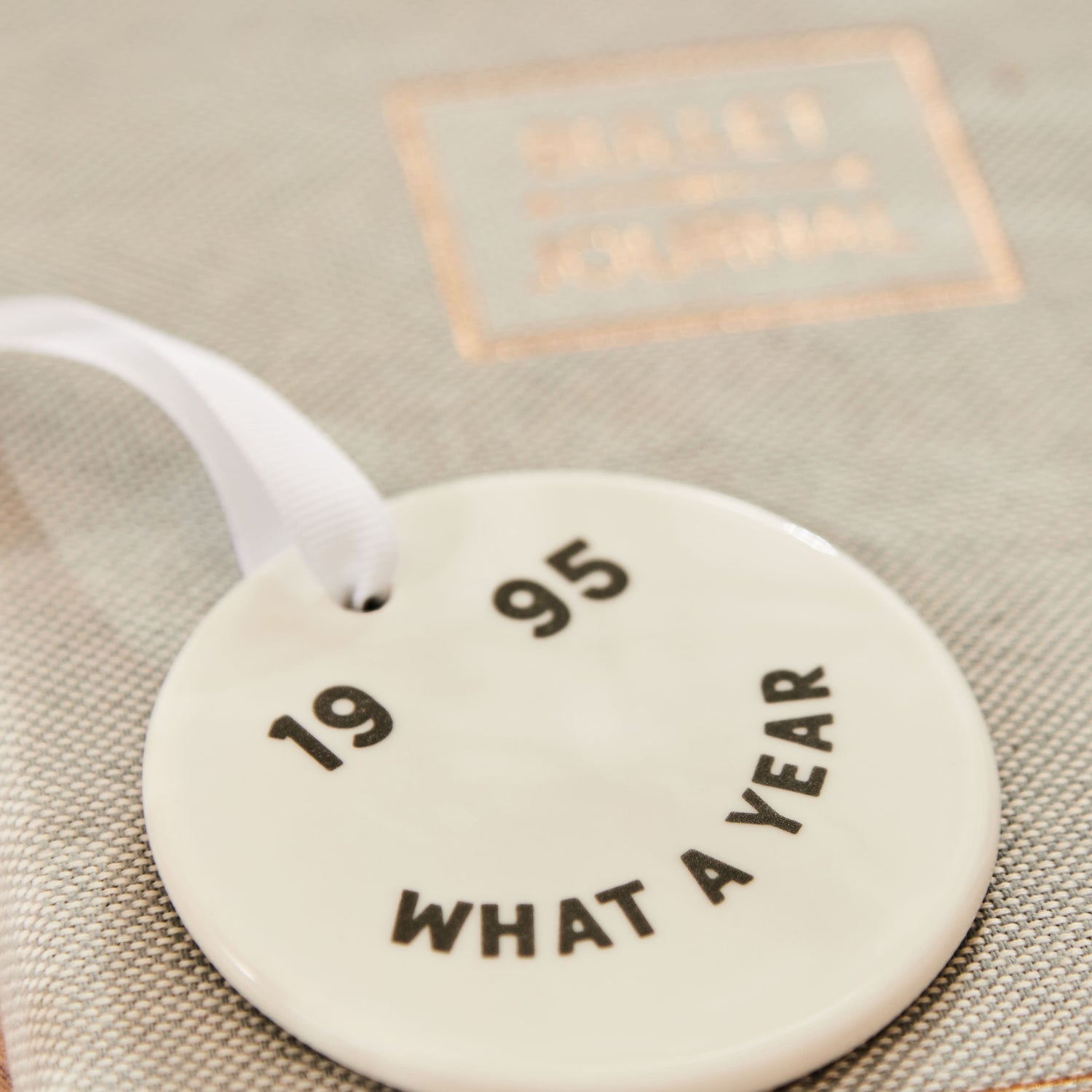 Personalised What a Year Smile Ceramic Decoration