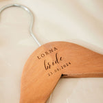 Personalised Bride Wooden Hanger