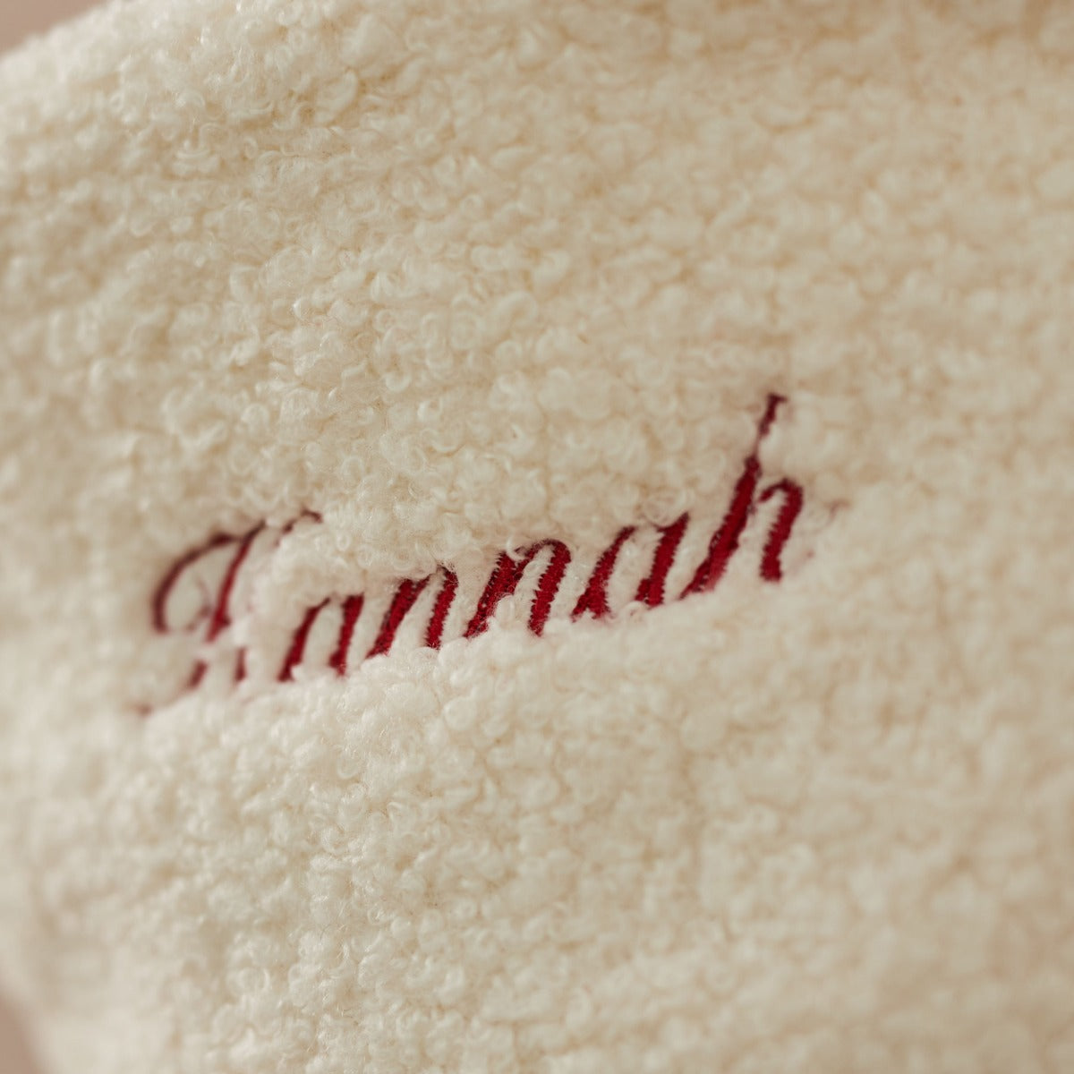Personalised Vintage Boucle Stocking 