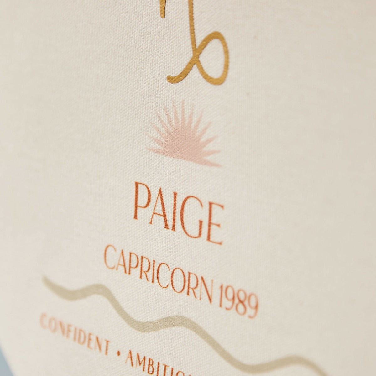 Personalised Canvas Zodiac Sign Wall Hanging Made Yours