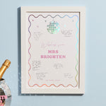 Personalised Last Disco Wishes For The Bride Print