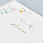 Personalised Ginger Ray Wildflower Wedding Guestbook