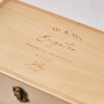 Personalised Wooden Wedding Keepsake Box FSC®