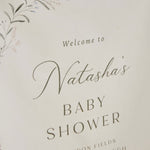 Personalised Baby Shower Welcome Sign by Made Yours