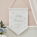 Personalised New Baby Wall Hanging Decoration by Made Yours