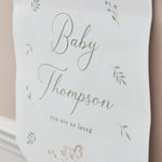 Personalised New Baby Wall Hanging Decoration by Made Yours