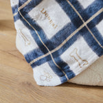 Personalised Dogs Checked Fleece Blanket