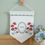 Personalised Birth Flower Wall Hanging