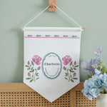Personalised Birth Flower Wall Hanging