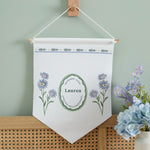 Personalised Birth Flower Wall Hanging
