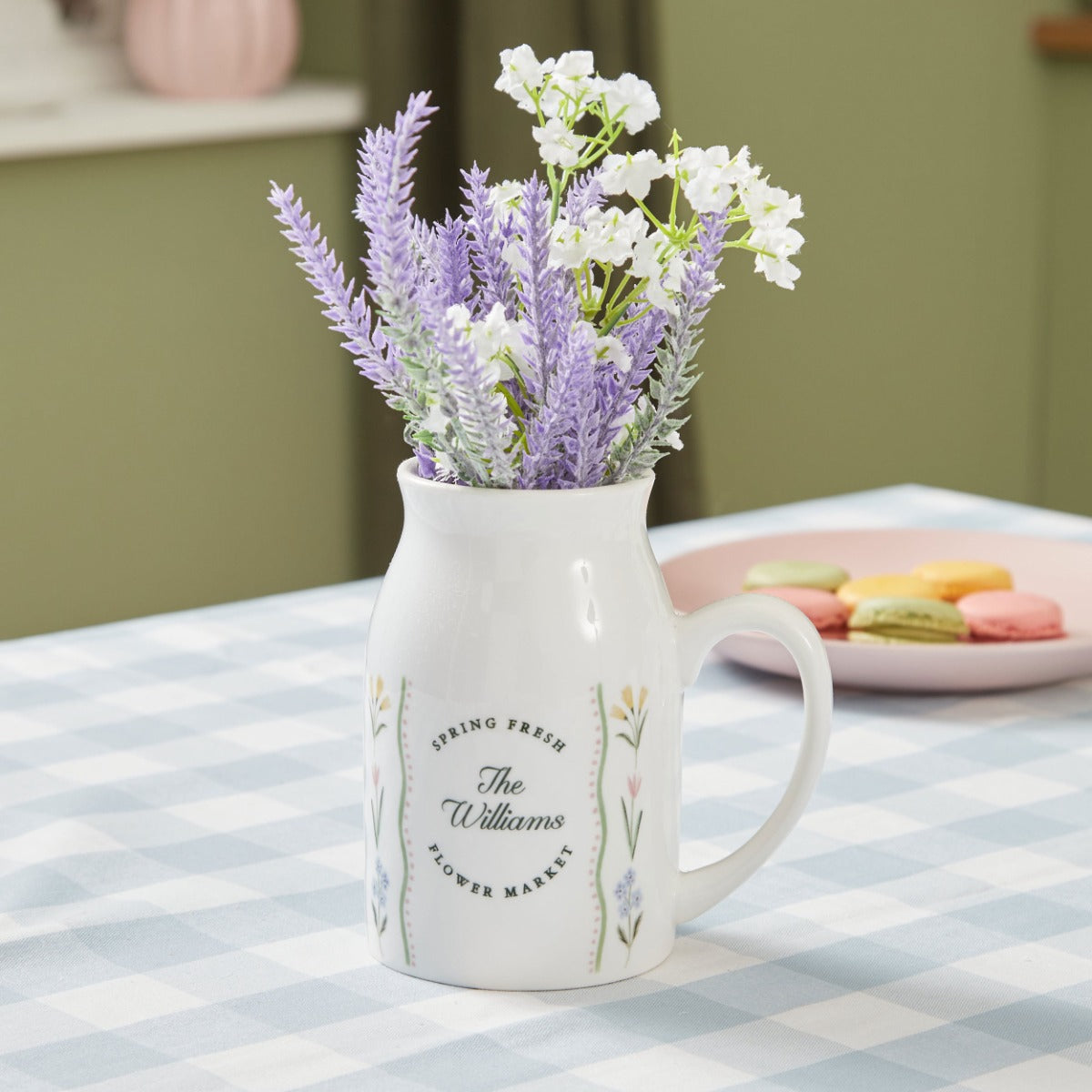 Personalised Spring Floral Flower Market Jug