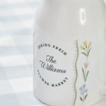 Personalised Spring Floral Flower Market Jug