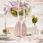 Personalised Wildflower Engraved Couple's Wedding Champagne Flute