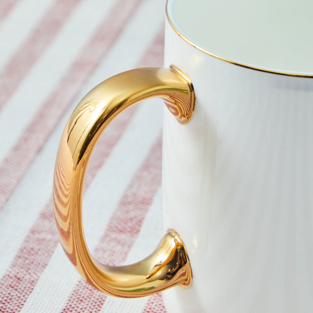 Personalised Modern Milestone 60th Birthday Golden Handle Fine China Mug