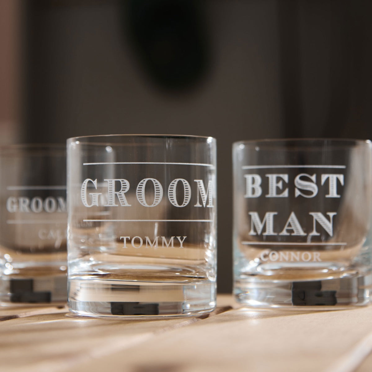 Personalised Wedding Groomsman Whiskey Tumbler