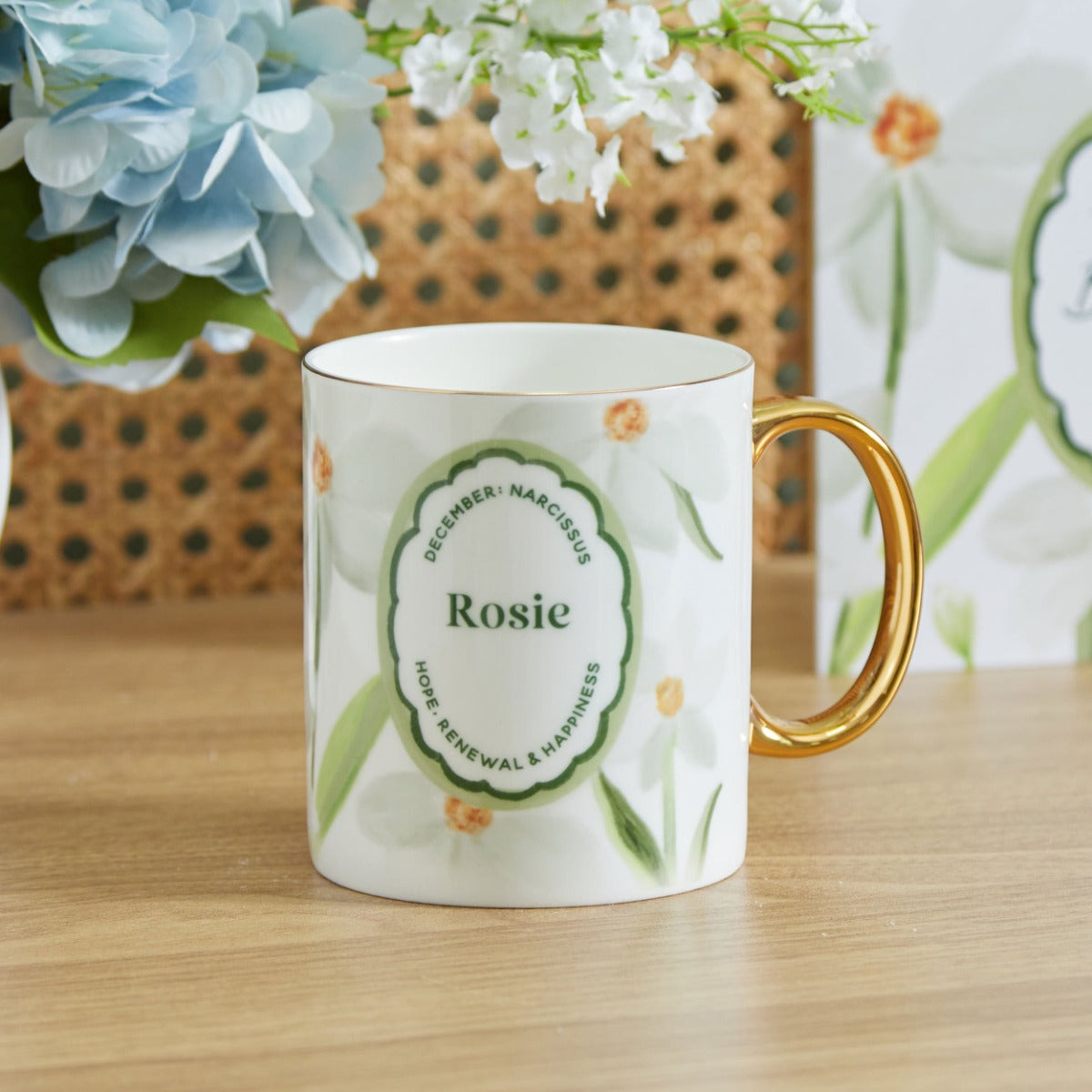 Personalised Birth Flower Mug