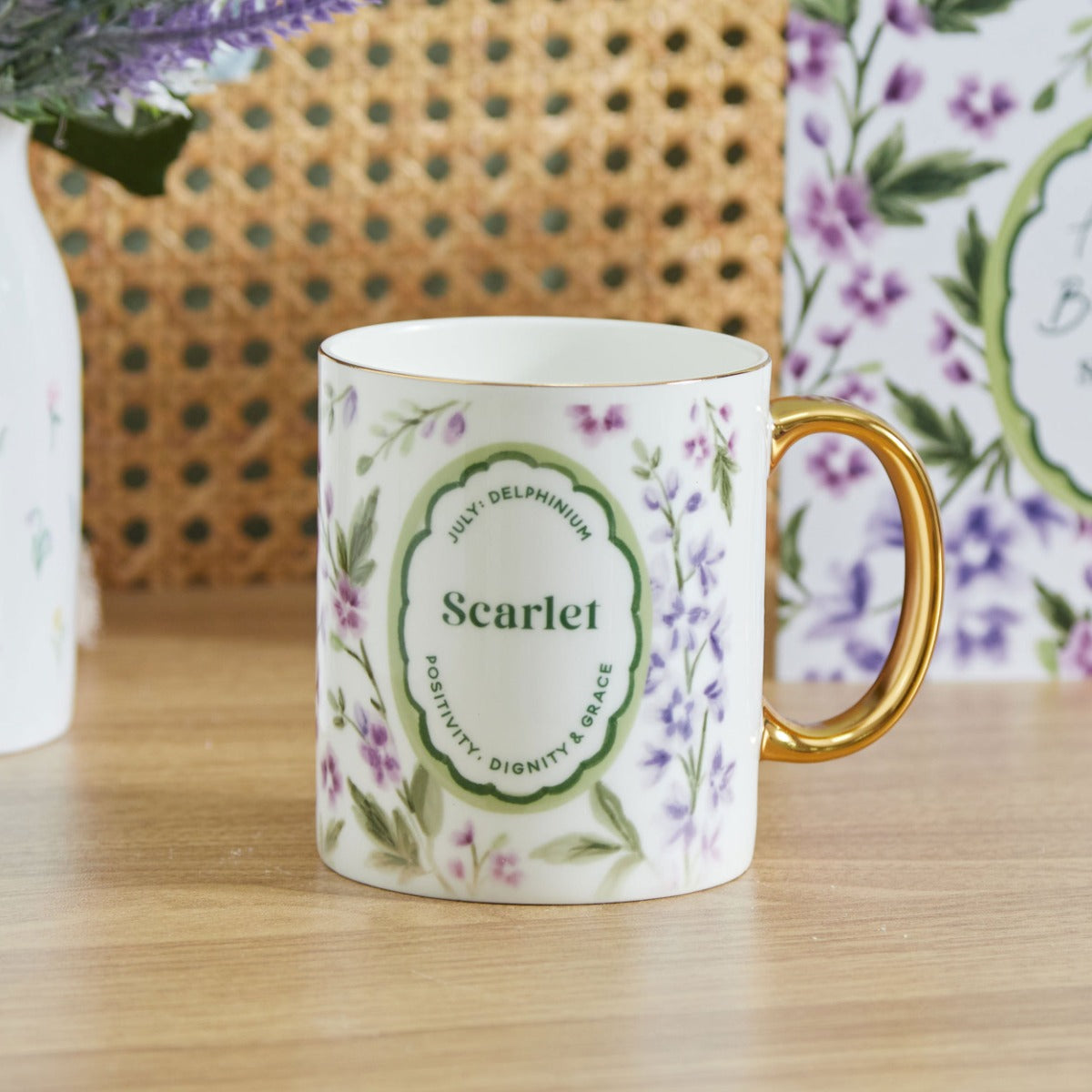 Personalised Birth Flower Mug