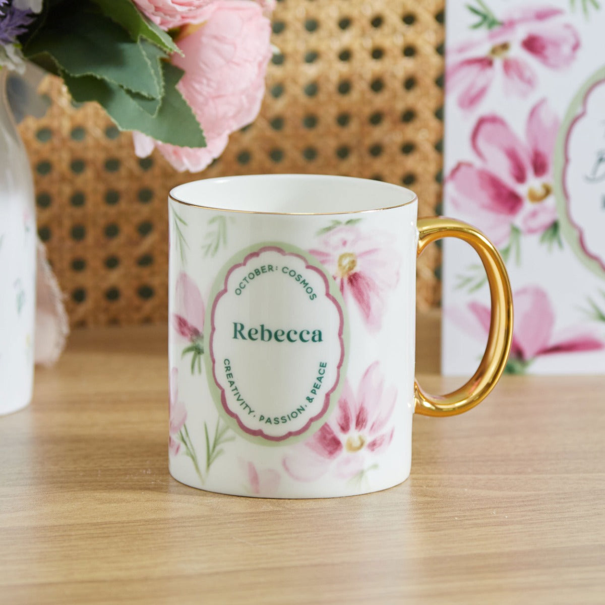 Personalised Birth Flower Mug