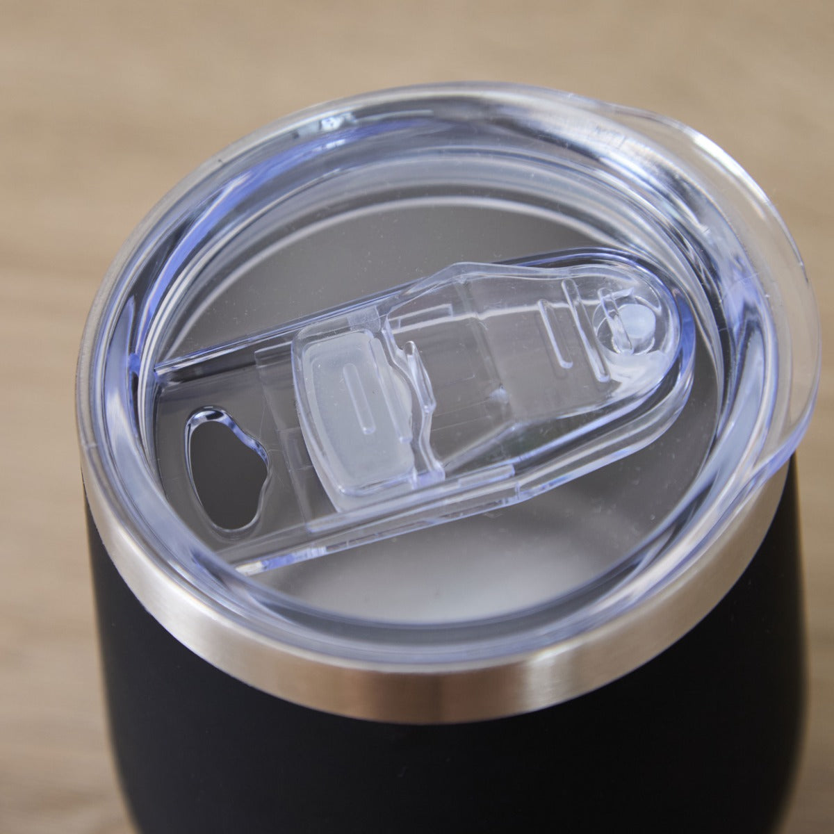 Personalised Black Travel Coffee Cup in Stainless Steel