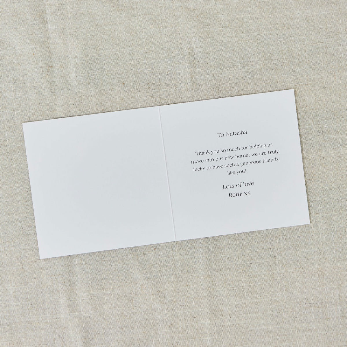 Personalised Large Single Square Photo Card