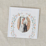 Personalised Floral Wedding Photo Card