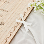 Personalised Baby Shower Wooden Baby Scrapbook by Made Yours