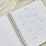 Personalised Blush and Gold My Baby Book Journal Linen Keepsake Book
