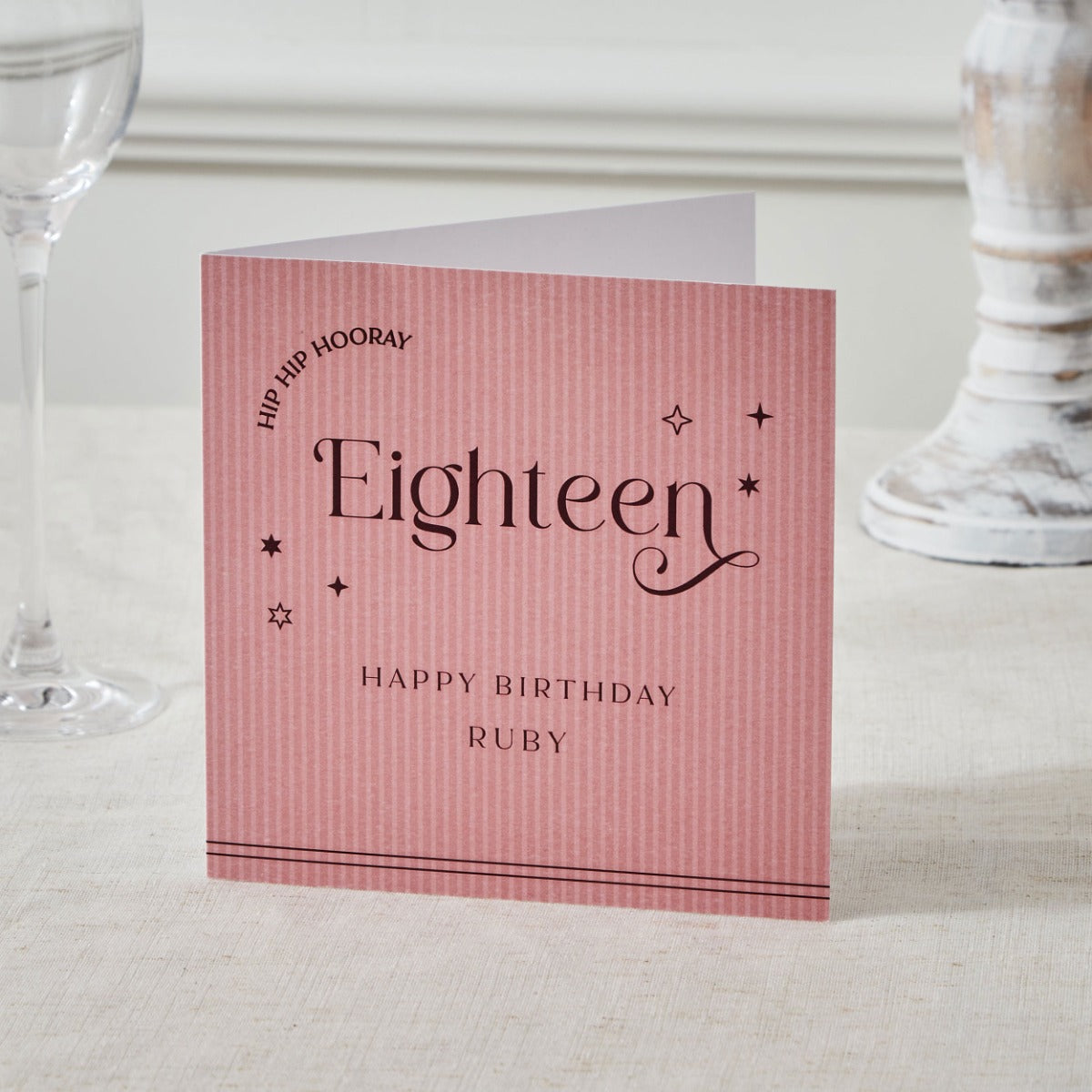 Personalised Sparkle 18th Birthday Card