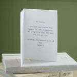Personalised Slogan Rectangle Card in Red/Pink
