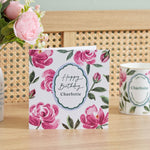 Personalised Birth Flower Square Card