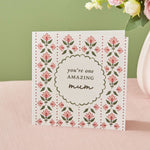 Personalised One Amazing Mum Greeting Card