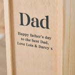 Personalised Blue Checkered Father's Day Drinks Box