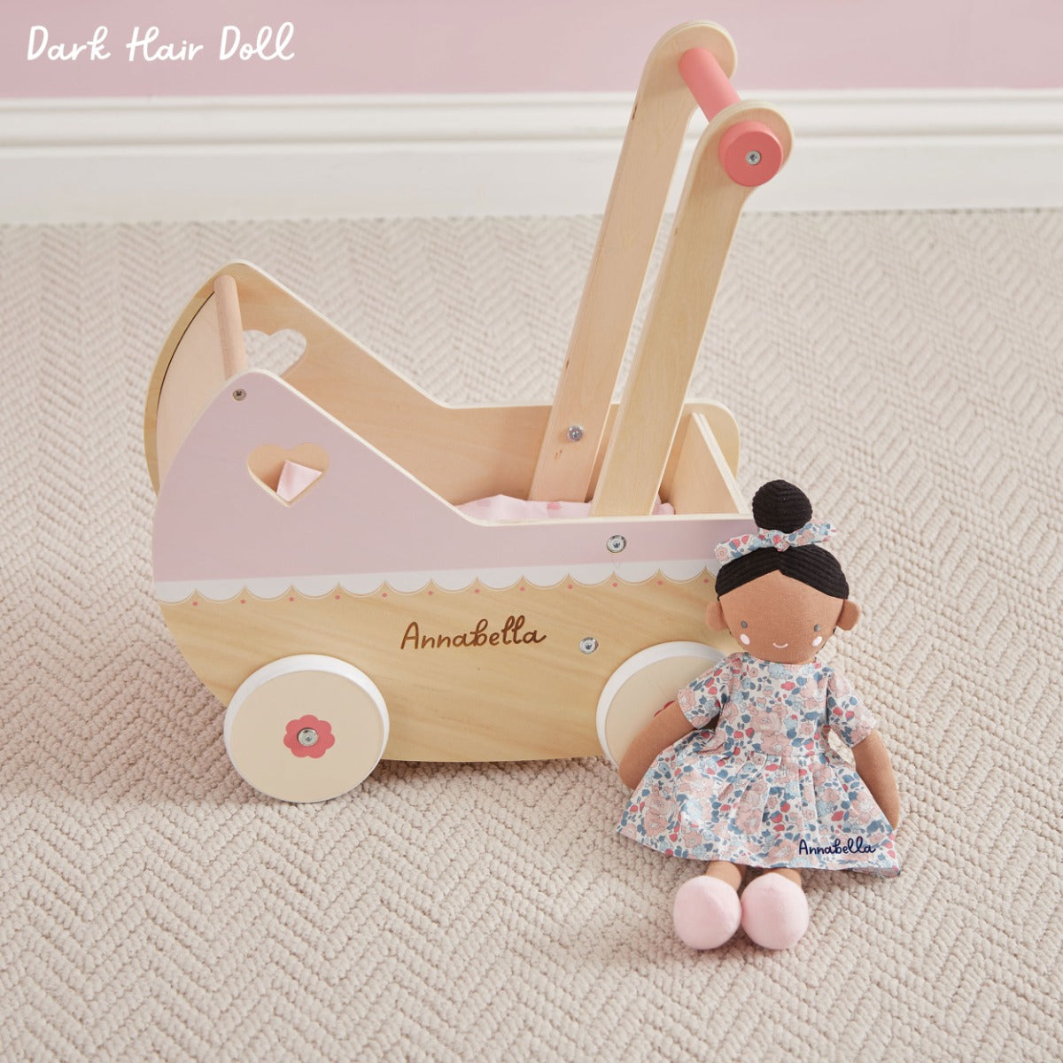 Personalised Pram and Doll Gift Set