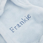 Personalised Blue Hooded Fleece Dressing Gown