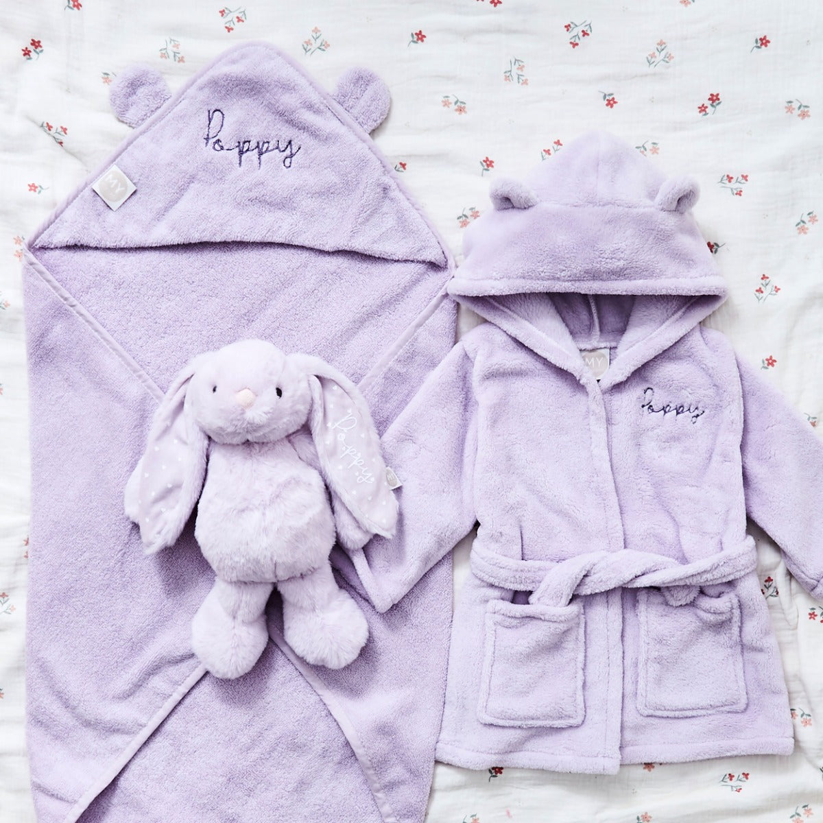 Personalised Lush Lavender Splash, Snuggle & Cuddle Gift Set 