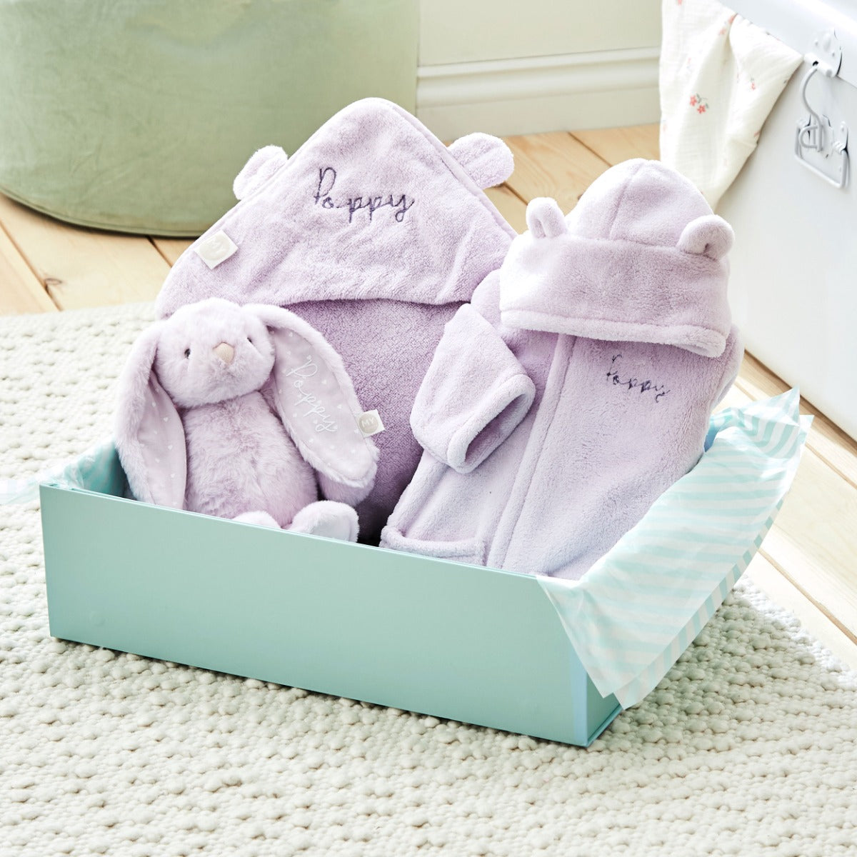 Personalised Lush Lavender Splash, Snuggle & Cuddle Gift Set 