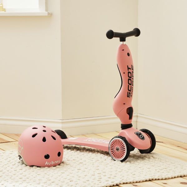 Scoot and Ride Pink Highway Kick 1 Scooter & Helmet Gift Set – My