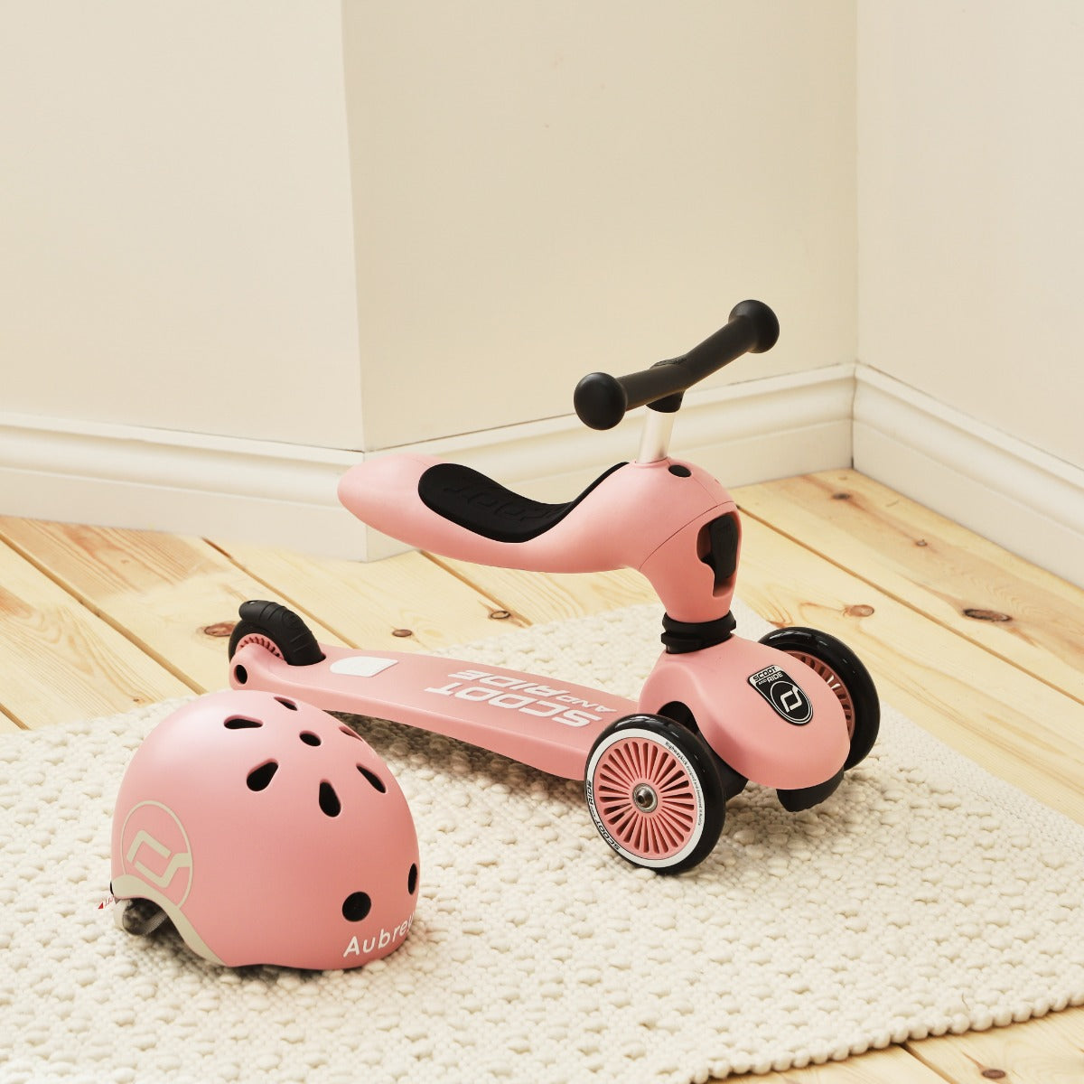 Scoot and Ride Pink Highway Kick 1 Scooter & Helmet Gift Set – My