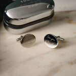 Personalised On The Day Engraved Wedding Cufflinks and Case