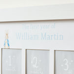 Personalised Peter Rabbit™ 12-Month Baby's First Year Photo Frame 