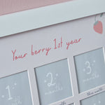 Personalised Berry 1st Year 12-Month Photo Frame