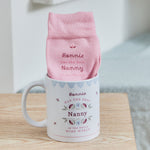Personalised Best Nanny Mug & Sock Gift Set 