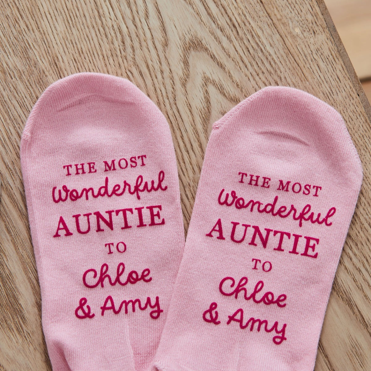 Personalised Wonderful Auntie Mug & Sock Gift Set 