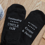 Personalised Outstanding Uncle Mug & Sock Gift Set 